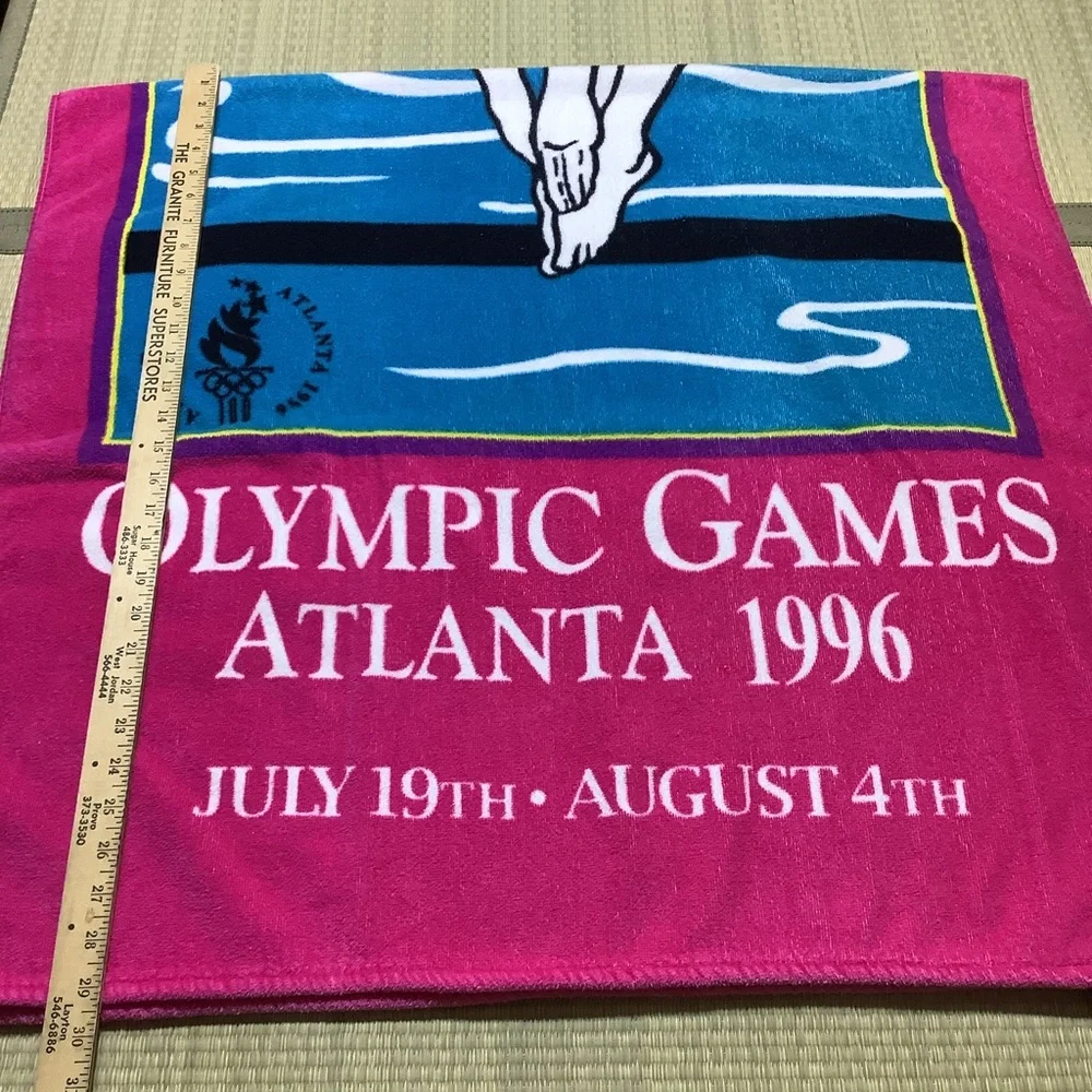 Olympic Games Atlanta 1996 Pink Beach Towel